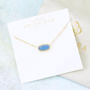 Kendra Scott Elisa Satellite Periwinkle necklace Gold Plated